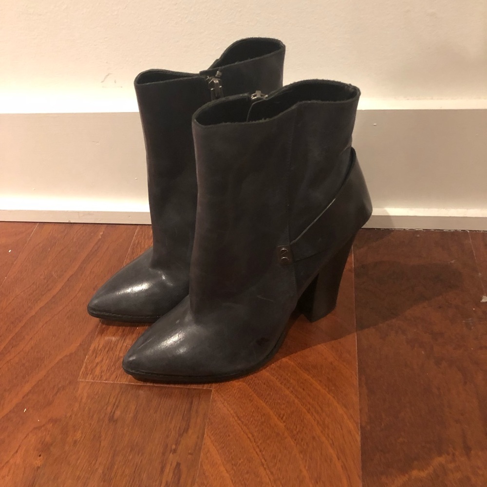 Nine West x InStyle Leather Ankle Boots Sz 9.5
